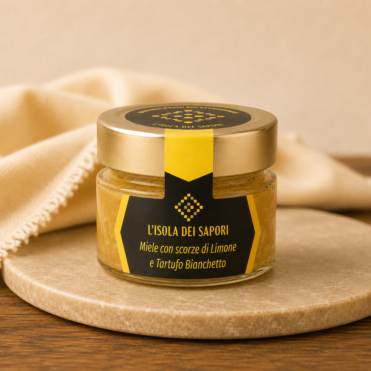 Miele con Scorza di Limone e Tartufo